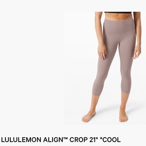 Lulu Lemon Align Crop 21"